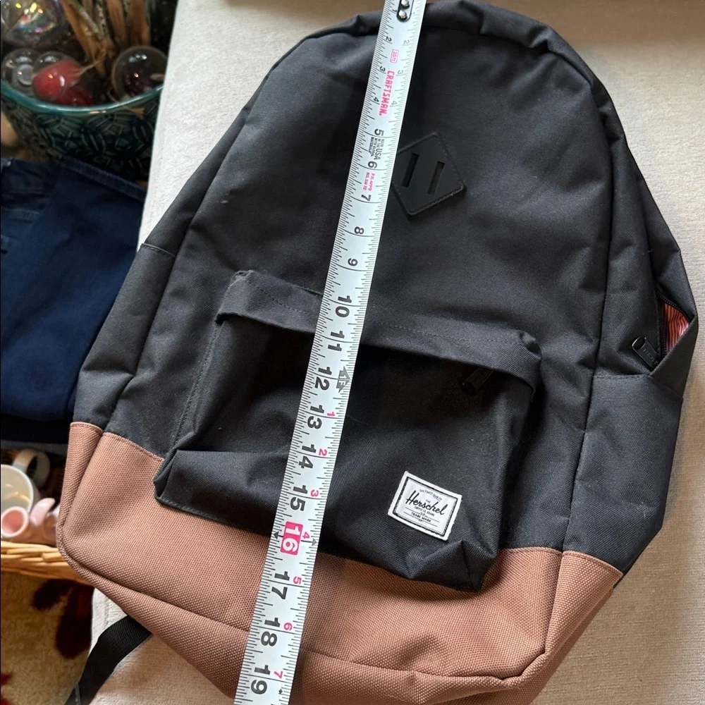 Herschel Supply Company Backpack Heritage Black Black Saddle Brown
